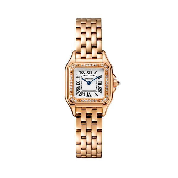 Panth&egrave;re de Cartier 22 x 30 mm quartz en or rose et diamants, petit mod&egrave;le